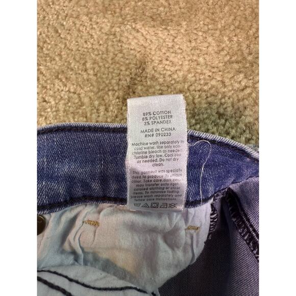 PACSUN Womens Size 24 Jeans Mid Rise Ankle Jegging Size 24 Raw Hem Stretch D878 - Picture 8 of 13